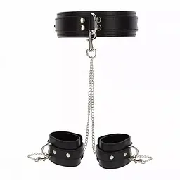 Нашийник з наручниками на ланцюжках Taboom - Heavy Collar and Wrist Cuffs