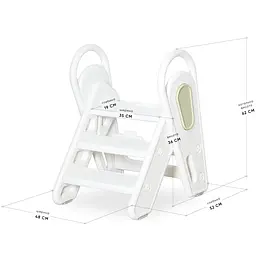 Дитяча сходинка Mealux Riso White / Green (арт.KD-F011 White/Green) - мініатюра 2