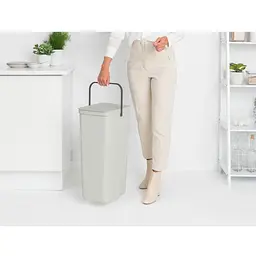 Відро для сміття Brabantia Sort&Go 40 л світло-сіре (214424) - мініатюра 7