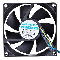 Вентилятор для корпуса 80mm Chieftec AF-0825PWM - мініатюра 2
