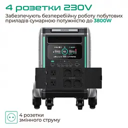 Зарядна станція Zendure SuperBase V4600W 4608Wh LiFePO4 (ZDSBV4600-gy-eu) - мініатюра 7