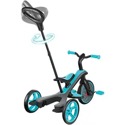 Велосипед триколісний Globber Explorer Trike 4 в 1 бірюзовий (632-105-3) - мініатюра 3
