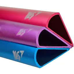 Лінійка Yes Triangle металева 15 см фіолетова (370528) - мініатюра 3