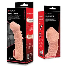 Насадка на член Kokos Cock Sleeve CS 007, S - мініатюра 10