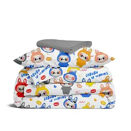 Дитяча постільна білизна Cosas LABUBU FUN CS6 110х140см (LabubuFun_El80-53Graphite_140)