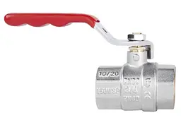Кран кульовий Thermo Alliance Standart 3/4" ВВ прямий, нікель, PN40, важіль SD600NW20PN40 - мініатюра 2