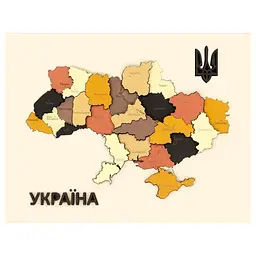 Набір для творчості Rosa Talent Мапа України 3D кольори металіки 30.5х37.5 см (4823098532521)