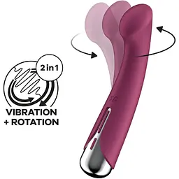Вібратор Satisfyer Spinning G-Spot 1 Red - мініатюра 3