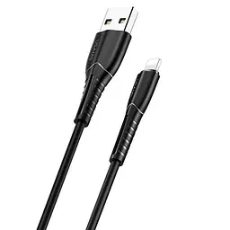 Кабель Usams US-SJ364 USB - Lightning (M/M), 1 м, Чорний (SJ364USB01)