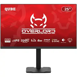 Монітор 25" QUBE Overlord G25F300HS (G25F300HS) 1920x1080 (FullHD) IPS 300/320 Hz U1