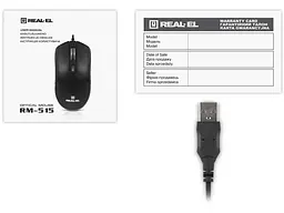 Миша REAL-EL RM-515 Black (EL123200059) - мініатюра 9