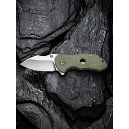 Ніж складаний кишеньковий Civivi Gordo, (6.4 см) D2 / Micarta оливковий - мініатюра 17