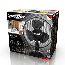 Настільний вентилятор Mesko MS 7308 діам 23см, потужність 45вт - мініатюра 5