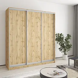 Шафа-купе тридверна MebelStar Стандарт AL 3ДСП 190x45x210 см Дуб тахо (MBS-4212)