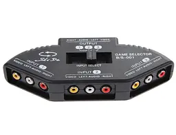 Switch 3RCA переключатель 3x3RCA на 1x3RCA