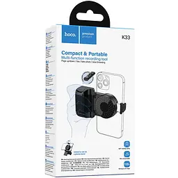 Тримач для селфі Hoco K33 Oleada Bluetooth Black - мініатюра 2