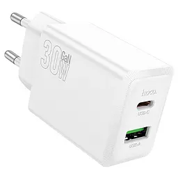МЗП Hoco N71 Nuevo PD30W+QC3.0 (1USB-A/1C) White - мініатюра 3
