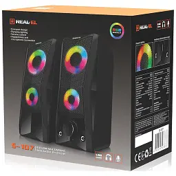 Акустична система REAL-EL S-107 USB Black (EL121100017) - мініатюра 9