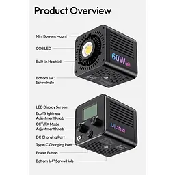 Студійне світло Ulanzi C60RGB 60W (L277) [168629] - мініатюра 9