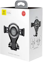 Автотримач Baseus Osculum Type Gravity Car Mount Black