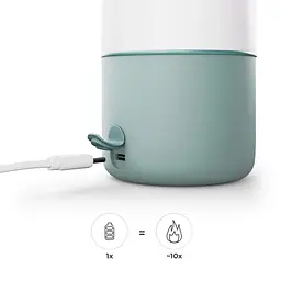 Портативний підігрівач для молока і термос 2 в 1 Kinderkraft Gaja Green (KEGAJA00GRE0000) - мініатюра 6