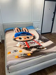 Плед 3D Лабубу №8 160×200 см м’який плюшевий подарунковий - мініатюра 4
