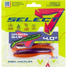 Силікон Select Dragon Shad 4" SV22 (4 шт/уп) - мініатюра 2