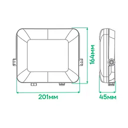 Світлодіодний прожектор Ardero LL-4050ARD PRO 50Вт 6500K чорний - мініатюра 2