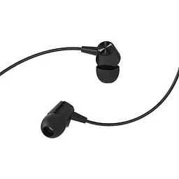 Провідні вакуумні навушники Borofone BM20, 3.5mm, 1.2m, Чорний - мініатюра 5