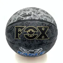 М'яч баскетбольний Fox ball №7 NE-BAS-1027, чорно-сірий