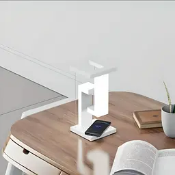 Настільна лампа SHS 2238 світлодіодна з 2*USB та бездротовою зарядкою 10 Вт - мініатюра 3