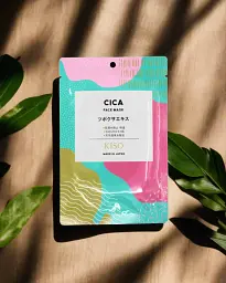 KISOCARE Cica Face Mask тканинна маска з центелою, 1 шт - мініатюра 2