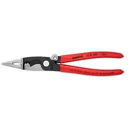 Електромонтажні кліщі фосфатовані, чорного кольору 200 мм Knipex 13 91 200