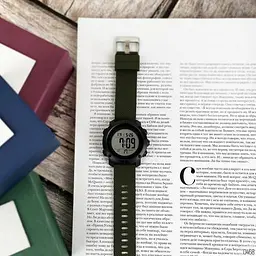 Чоловічий наручний годинник 1426AGWT Army Green-White Skmei acs0030749 - мініатюра 5