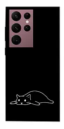 TPU чохол Demsky Lazy cat для Samsung Galaxy S22 Ultra