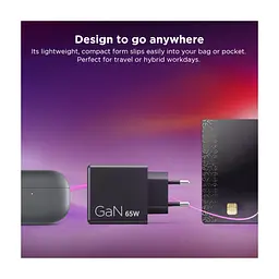Блок питания для ноутбука Lenovo Dual USB-C 65W GaN Charger (40AW065BEU) - миниатюра 10