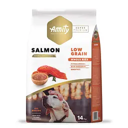 AMITY Super Premium Adult Salmon, сухий корм для дорослих собак, з лососем 14 кг