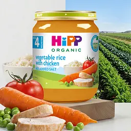 Органічне рагу HiPP овочеве з рисом та куркою 125 г - мініатюра 2