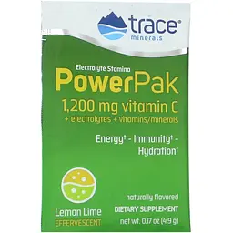 Електроліти Trace Minerals Electrolyte Stamina PowerPak зі смаком лимон-лайм 30 пакетиків - мініатюра 3
