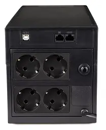 Джерело безперебійного живлення Powercom 1500 ВА / 900 Вт / 7.2 А*ч (RPT-1500AP.LCD (SCHUKO)) - мініатюра 2