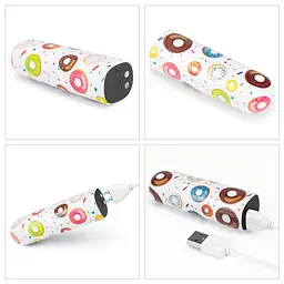 Вібратор для клітора Lovetoy Donut Massager 8.5 см (білий) - мініатюра 6