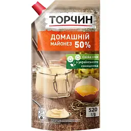 Майонез Торчин Домашній 50% 520 г