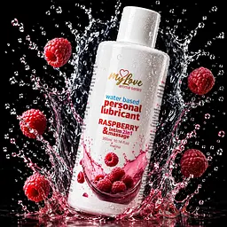Лубрикант та масажний гель MyLove Aroma Series Інтим&Масаж малина 300 мл - мініатюра 2