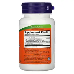 Гінкго Білоба Ginkgo Biloba 120 mg 50 капсул NOW vit0006157 - мініатюра 2