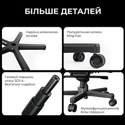 Крісло ігрове Anda Seat Kaiser 3E XL Grey Fabric (AD23YC-XL-09-G-CF-G01) - мініатюра 12