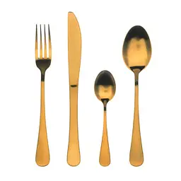Набір столових приборів Bergner Munich gold matt 24 предмети (BG-5134-GD)