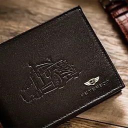 Портмоне чоловіче шкіряне Peterson 304T Black з вантажівкою чорне в коробці - мініатюра 4