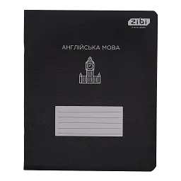 Зошит ZiBi предметний BLACK 48 аркушів клітинка, англійська мова (ZB.1700-17)