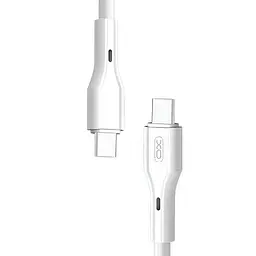 Кабель XO NB-Q231B Rock Series Type-c to Type-C 60W Data Cable Білий - мініатюра 3
