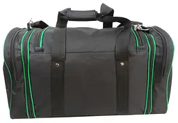 Сумка дорожня зі збільшенням розміру Wallaby 365-2 40L Чорна із зеленим - мініатюра 5